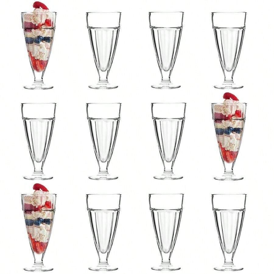 Argon Tableware Ice Cream Sundae Glasses - 350ml - 12 - View 1