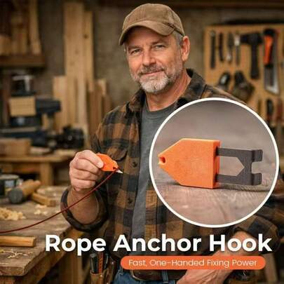 Gancho de anclaje portátil y práctico, herramienta de fijación de cuerdas multifuncional, hebilla de cuerda resistente para camping, senderismo, pesca y barcos al aire libre