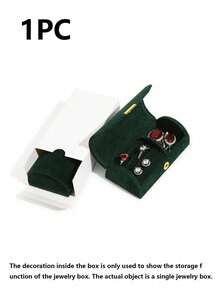 Portable Multi-Functional Small Jewelry Roll Bag, Mini Storage Pouch For Earrings, Rings, Necklaces & Cosmetics - One Size - View 14