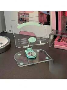 1 pieza Soporte plegable plano de acrílico transparente verde unisex, adecuado para tableta PC, teléfono inteligente, oficina, transmisión y aprendizaje - A - Ver 6