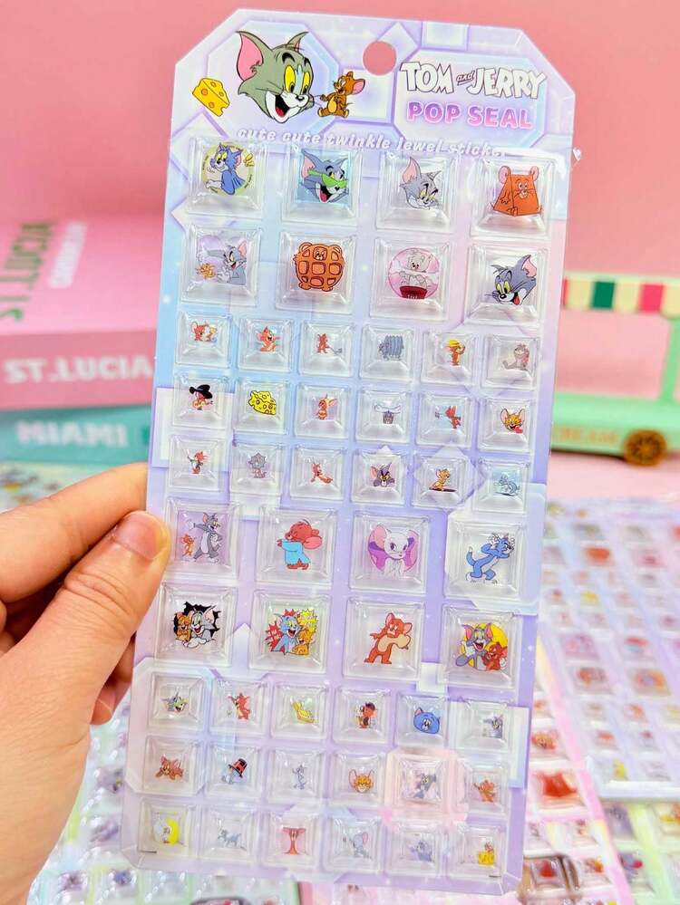 可爱卡通3D贴纸：儿童美术手工用品，日记奖励贴纸 - 彩色 - 查看 11