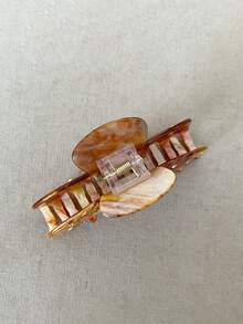 1 st. hårklo med tie dye-motiv och strassblommor för kvinnor, lämplig för vardags-, semester- och festkläder - Multifärgad - Visa 4