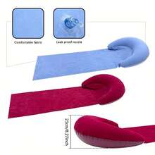1 pieza Colchoneta inflable de playa, Colchoneta inflable para acampar y senderismo, Colchón de aire inflable para ocio - Multicolor - Ver 7