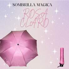 Sombrilla Mágica de Bolsillo – Compacta con Figuras que Aparecen con el Agua - Rosa Fucsia - Ver 6