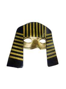 3pcs Halloween Masks, Suitable For Masquerade Ball, Party, Bar And KTV, Egyptian Pharaoh Masks, Costume Cloak Props - Gold - View 8