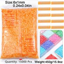 15000颗玻璃珠，小米珠，DIY珠宝制作玻璃珠，发夹流苏，手链，头饰，耳环，工艺串珠材料 - diy玻璃小米珠 - 查看 17