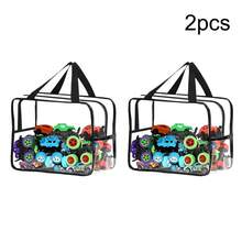1-3 piezas de bolsa de almacenamiento de juguetes de PVC transparente, bolsa de almacenamiento de rompecabezas de playa, impermeable para viajes con cierre de cremallera, bolsa para lavar y enjuagar. - 1 pieza - Ver 7