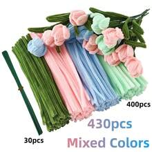200/400/430 chiếc que làm sạch ống, thân nhung, 4 màu, que làm sạch ống số lượng lớn, thân nhung màu pastel, que làm sạch ống mềm mại cho các dự án tự làm, đồ dùng nghệ thuật cho người mới bắt đầu, lớp học. - nhiều màu - Xem 13