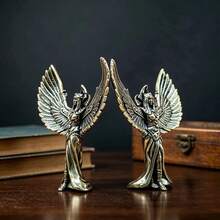 Brass Statue, Home Decor Figurine, Vintage Living Room/Office Desktop Decorative Sculpture, Creative Gift - 1PC - View 5