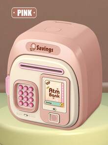 Automatic ATM Piggy Bank, Large Capacity Coin Bank With Key, Password, Fingerprint Unlock, Sound Effects, Gift For Children, Birthday Present (Random Accessories, Batteries Not Included) - Multicolor - View 17
