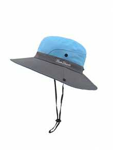 1pc Outdoor Travel Fishing High Cost-Performance Sun Hat, Full UV Protection Bucket Hat - A - View 7