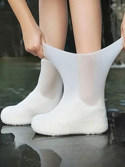 Bao giày chống thấm nước và chống trơn trượt, chống thấm nước, có thể tái sử dụng và chống trơn trượt, dùng được cho cả nam và nữ, bền, co giãn và dễ vệ sinh.