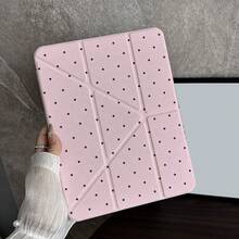 1 件装粉棕波点平板电脑保护套，带笔槽，兼容 iPad 10.9/10.2/ Air 第五代/Pro 11/第十代/9.7/Air 2/（第七代）/（第八代）/ Air 4/5/ Pro 11/ 第十代 10.9 英寸 2022 款智能保护套/ Air 13 (M3 2025)/ Air 11 (M3 2025)/ Air 11 (M3 2025)/ 11 (A16 2025)/ 兼容 Galaxy Tab S10+/S9/A9、小米 5/5PR/6/6PRO/7/7PRO、OPPO Pad、华为 MatePad 和荣耀平板电脑。 - 彩色 - 查看 4