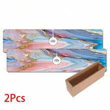 1件大理石纹印花水龙头垫，耐用涤纶材质，快干易清洁，适用于厨房和浴室，易于安装，日常装饰，礼品，浴室垫，耐用水龙头垫，水龙头配件 - 彩色 - 查看 13