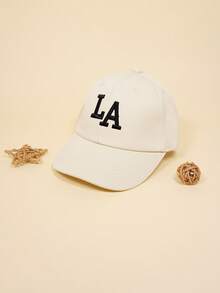 LA Embroidered Baseball Cap - Cute LA Logo Accessory Hat - Suitable For Both Girls And Boys. Suitable For Daily Leisure, Outdoor Play, Birthday Parties, Family Gatherings, And Park Walks. - Multicolor - View 5