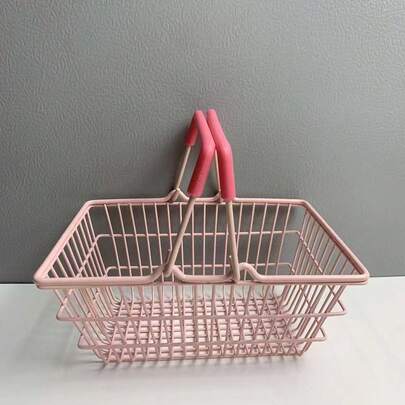 1 chiếc giỏ đựng đồ để bàn nhỏ/lớn dễ thương, giỏ đựng đồ dùng học tập hình trái tim cho bé gái, đồ trang trí phòng ký túc xá sinh viên, giỏ quà tặng, giỏ đựng đồ dùng phòng tắm.