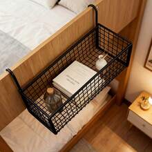 1 pièce Étagère de rangement de chevet - Design à grille ouverte économisant l'espace, structure en porte-à-faux robuste, convient pour le dortoir, la chambre, le bureau - Parfait pour les petits espaces et une vie rangée, rangement mural et organisation de la chambre, essentiel pour le dortoir, design minimaliste - Multicolore - Voir 5