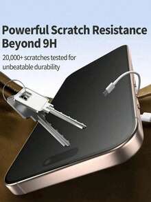 3片/套磨砂防窥钢化玻璃屏幕保护膜，防偷窥，隐私保护，全覆盖，防指纹，防摔，防刮花，触感细腻，兼容 17 Pro Max/17 Pro/17 Air/17/16 Pro Max/16 Pro/16 Plus/16/15 Pro Max/14 Pro Max/13 Mini/12/11/XS Max/XR/8+/7 Plus系列 - 3pcs Matte Privacy - 查看 4