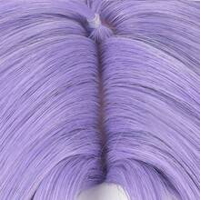 Ombre Gradual Purple Men Synthetic Short Straight Wigs Middle Part Anime Game Cosplay Fluffy Wig For Daily Party - Violet Purple - View 6