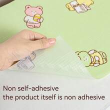 1 Roll Waterproof Anti-Moisture Drawer Liner, Suitable For Kitchen Counters, Wardrobes, Special Paper Shoe Cabinet Liner, Waterproof Anti-Moisture Cabinet Liner For Kitchen, Refrigerator, Wardrobe, Non-Slip And Trimmable - Bear - View 5