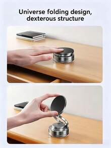360° Rotatable Foldable Magnetic Car Phone Holder With Strong Suction Cup, N52 Magnet, One-Handed Operation On Dashboard/Windshield, Suitable For All Smartphones, Hands-Free GPS Navigation - 360° Rotation - View 12