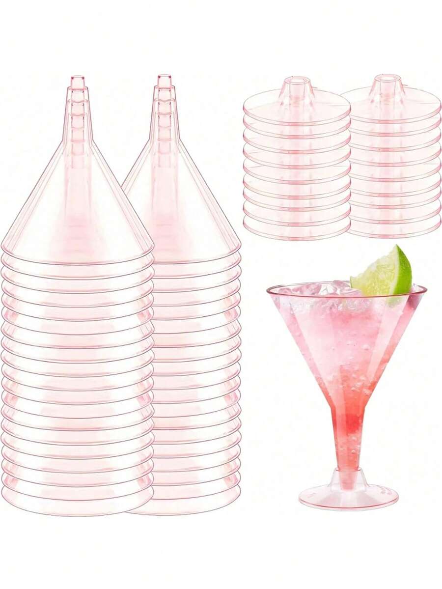 1/10个装塑料马提尼酒杯，不易碎马提尼酒杯，6.3盎司塑料马提尼酒杯，不易碎香槟杯，适用于婚礼、生日、派对、情人节、母亲节、新年等场合。