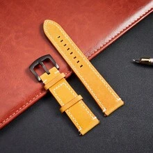 Quick Release Crazy Horse Leather Watch Band For Women Men 18mm 20mm 22mm 24mm Durable Genuine Leather Replacement Strap - Mouldless - View 5