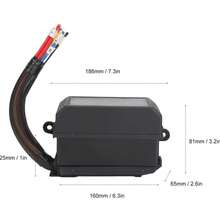 Bloque de Caja de relé de Fusibles de 12 V, Kit de Caja de Relés, 6 Relés de 4 Pines para Fusibles Estilo 11 Piezas para Motor Marino Automotriz - A - Ver 5