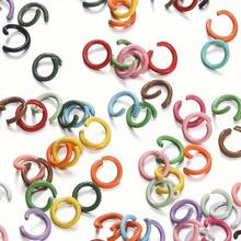 QIAO 200pcs Of Colored Spray-Painted Single Loop Connecting Rings In Sizes 8/10/12Mm, Suitable For Jewelry Making - Ideal For Crafts And Accessory Projects - Multicolor - View 5
