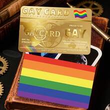 1/3/5pcs LGBTQ+ Pride Lifetime Membership Card - Double-Sided Dreamlike Rainbow Striped World Map Design, Men's ID Card, Non-Adhesive Rectangular Card For Daily Carry And Pride Events, LGBTQ+ Gift, Festive Accessory, Modern Style, Exquisite Craftsmanship, Popular Item, Smooth Surface, Essential For Holiday Crowd - B - View 10