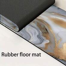 1 pieza Alfombrilla de grifo con estampado de mármol, de poliéster duradero, de secado rápido, fácil de limpiar, adecuada para cocina y baño, fácil instalación, decoración diaria, regalo, alfombrilla de baño, alfombrilla de grifo duradera, accesorio de grifo - Multicolor - Ver 11