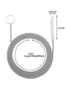3/2/1pc Flexible Long Drain Pipe Cleaning Brush - Suitable For Toilet And Pipes, No Power Required, Basic Household Cleaning Tool, Drain Pipe Cleaner, Shower Drain Pipe Cleaning Tool, Sink Cleaner, Drain Pipe Hair Remover, Sink Cleaner, Drain Pipe Hair Remover, Pipe Cleaner, Snake Drain Pipe Cleaner, Hair Cleaning Tool, Kitchen Sink And Bathtub, Sink Cleaning, Drain Pipe, Toilet Sewer Pipe Cleaning Tool, Shower, Kitchen Sink, Bathtub, Bathroom, Bathroom Accessories( - Multicolor - View 8
