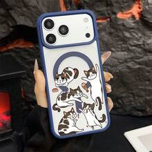 マグネット式黄ばみ防止 | 高級感あふれる2in1アクリルマグネット式スマホケース！スタイリッシュで手触りも良く、実用的な保護機能とマグネット式・耐衝撃設計を融合させた、高級感あふれるケースです。 猫ケース  11  17e 手机壳  17e 手机壳 家族、恋人、友人、そして子供たちへのプレゼントに最適です。  16 Pro/11 Pro/11 Pro Max/13/14 Plus/12/16 Pro Max/14 Pro Max/12 Pro Max/17 Pro/15 Plus/15 Pro Max/17 Pro Max/16/13 Pro Max/16 Plus/ 13 pro/17/15 Pro/12 Pro/16e/Apple  Air/17e/15/14 Pro/14 - ブルー - チェックする 13