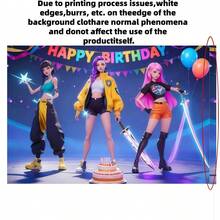 Hasbro 一套K-Pop女巫狩猎动漫主题装饰，包括背景幕布、女巫狩猎团体图案、生日派对装饰，适合粉丝见面会、生日派对，打造独特欢乐的女巫狩猎团体派对装饰礼物。 - 彩色 - 查看 6