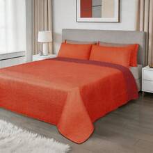 Two-Tone Air Conditioning Duvet And Pillowcase Set, Includes 1 Duvet And 1/2 Pillowcases, Made With A Soft And Comfortable Filling Process, Breathable Design To Keep Cool And Comfortable, Easily Integrates Into Any Bedroom Decor - 大紅酒紅 - 查看 7