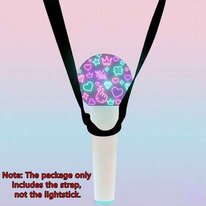 K-Pop Lightstick Strap, Portable K-Pop Lightstick Display Shoulder Strap, Adjustable Body Carrying Strap, Suitable For Universal K-Pop Lightsticks, K-Pop Lightstick Accessories For Concert Essentials, Applicable For Parties, Games And Events, Suitable For Skz//Stray Kidz//Twice///Txt//Gdragon//Exo/Aespa/Army Bomb/Official Lightsticks, Lightstick Not Included.
