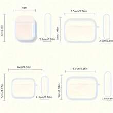 Ốp bảo vệ trong suốt chống rơi vỡ hình chú thỏ, tương thích với tai nghe không dây Apple, chống trầy xước và va đập. - Trong sáng - Xem 5