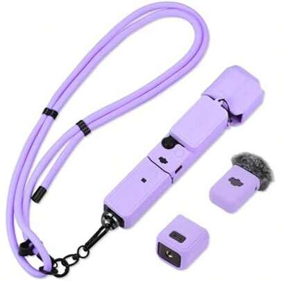 Pocket 3 Silicone Cover & Lanyard Strap, Protective Case For  Osmo/Xtra Muse Accessories