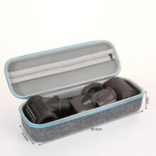 Caja de almacenamiento para secador de pelo , bolsa de almacenamiento para herramientas de peluquería, bolsa de almacenamiento para rizadora y plancha de pelo, bolsa de almacenamiento para secador de pelo de EVA. - amoratado - Ver 8