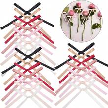 10个/包芭蕾舞风格长蝴蝶结，优雅时尚发饰工艺装饰，10厘米袜子内衣礼品包装蝴蝶结，节日派对装饰大蝴蝶结 - 查看 2