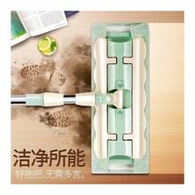Practical Clip Cloth Flat Mop Household Replacement Cloth New Clip Rag Wooden Floor Mop Dry And Wet Dual-Use Mop Large - Nordic Green [夾鉗測試平板拖把] - 查看 4