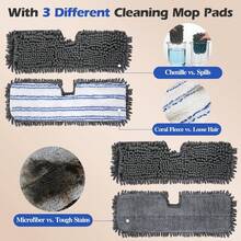 Two Sided Dust Mop Floor Cleaning System, MASTERTOP 360 Microfiber Mop With Stainless Steel Handle,Wet Dry Mop,Flat Flip Mops For Hardwood, Laminate, Vinyl, Tiles,4 Washable Mops Pads - Màu xanh lá - Xem 9