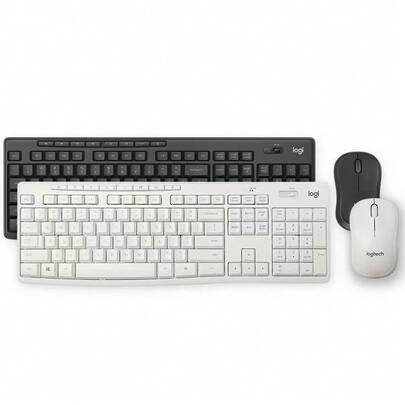 Logitech 罗技 MK295 静音无线键鼠套装，轻巧便携，静音打字，适用于笔记本电脑、台式电脑和家庭办公设备
