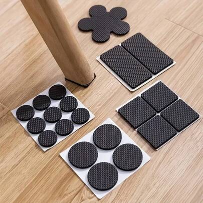 Almohadillas autoadhesivas multiusos YITAPE - Protectores de piso recortables, almohadillas antideslizantes duraderas para patas de sillas/mesas y pies de electrodomésticos, evitan arañazos, protegen pisos de madera dura