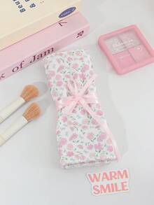 1件/套 碎花灯芯绒材质 便携可爱女士化妆刷收纳袋 眉笔收纳袋 口红收纳袋 大容量化妆包 护肤品收纳袋 多功能收纳包，可收纳化妆刷、眉笔、口红、润唇油、指甲油、化妆品、首饰、小物件 伴娘礼物 生日礼物 送朋友的礼物 情人节礼物 旅行必备 邮轮必备 通勤必备 - 彩色 - 查看 11