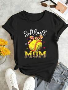 Dam-T-shirts - Svart - Visa 2