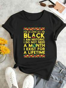 Women T-Shirts - Black - View 2