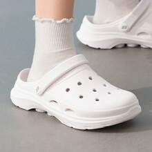Skechers Dép xăng đan thể thao nữ kiểu dáng kẹo cao su mây | Đệm siêu nhẹ, thoáng khí MAX CUSHION - trắng - Xem 4