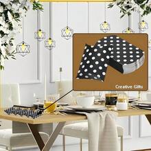 50 hộp quà hình gối bằng giấy Kraft, hộp đựng kẹo mini có thể gấp gọn, hộp quà lưu niệm sáng tạo, thích hợp để đựng bánh, kẹo, trang sức, quà tặng đám cưới và tiệc tùng (Chấm đen) - Xem 6