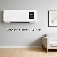 Slim Design Wall Air Conditioner & Heater - Portable Smart Combo With Remote, Ultra-Quiet For Tight Spaces - US A Type Plug(110-127V) - View 5